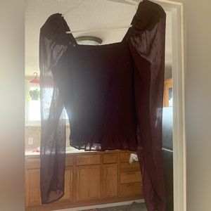 Express SM purple top NWT